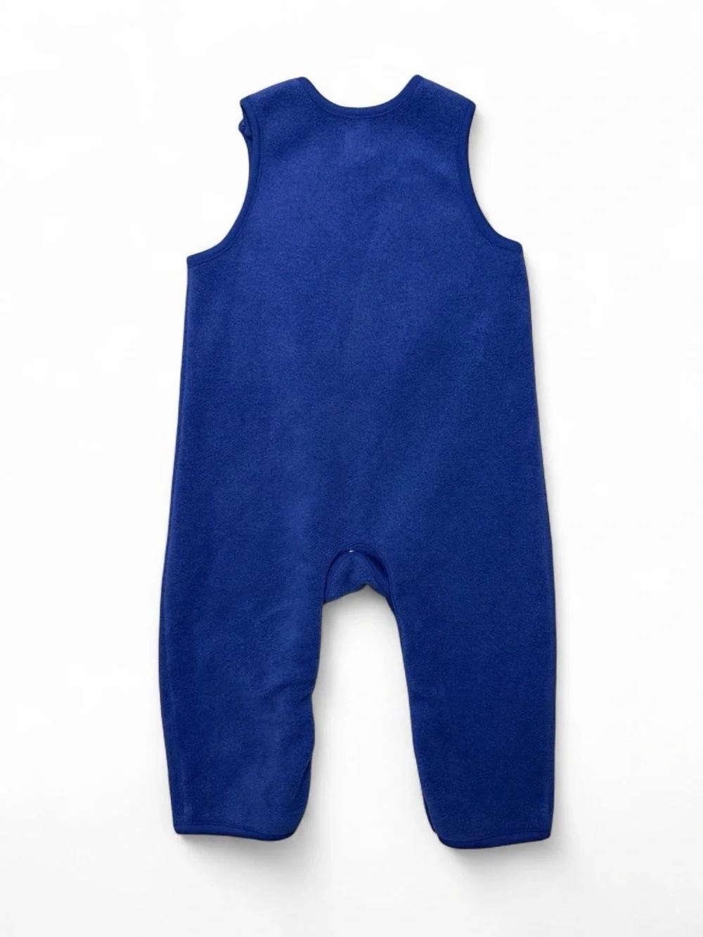 VTG Y2K Baby Gap Blue Fleece Snowman Romper Longall 18-24M